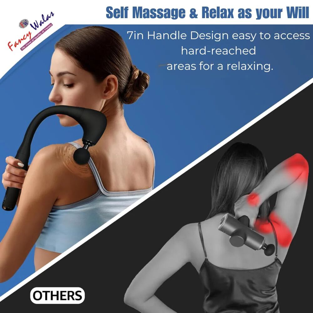 Replicates Shiatsu Massager with Upgraded Extended Handle, Full Body Massager for Pain Relief Deep Tissue with LCD Screen