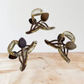 {pack of 10 }Tulip Shape Matte Finish Hair Claw Clips