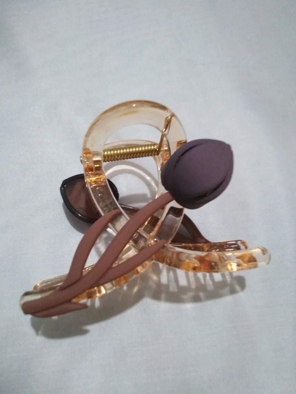 {pack of 10 }Tulip Shape Matte Finish Hair Claw Clips