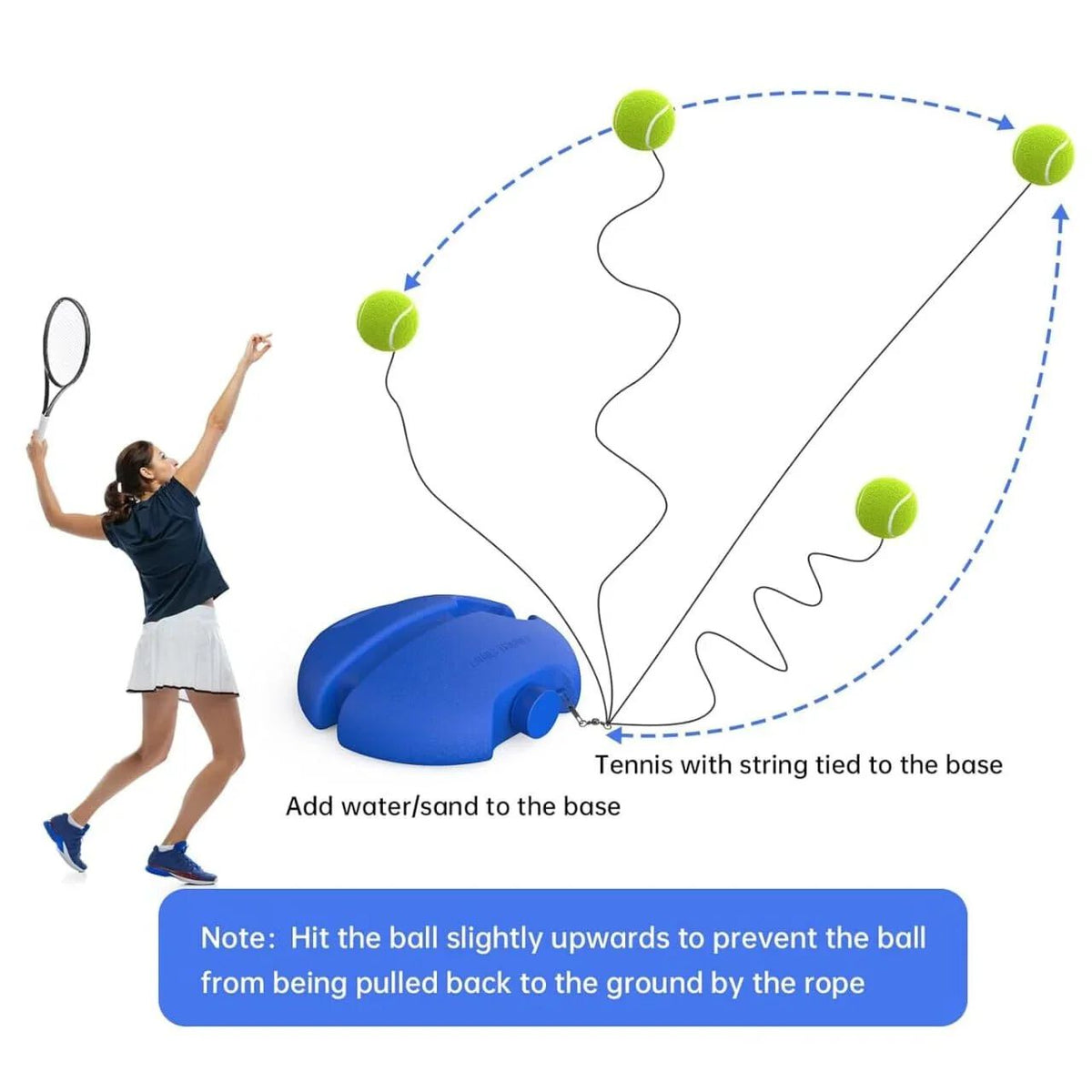 Training tennis rebounce ball