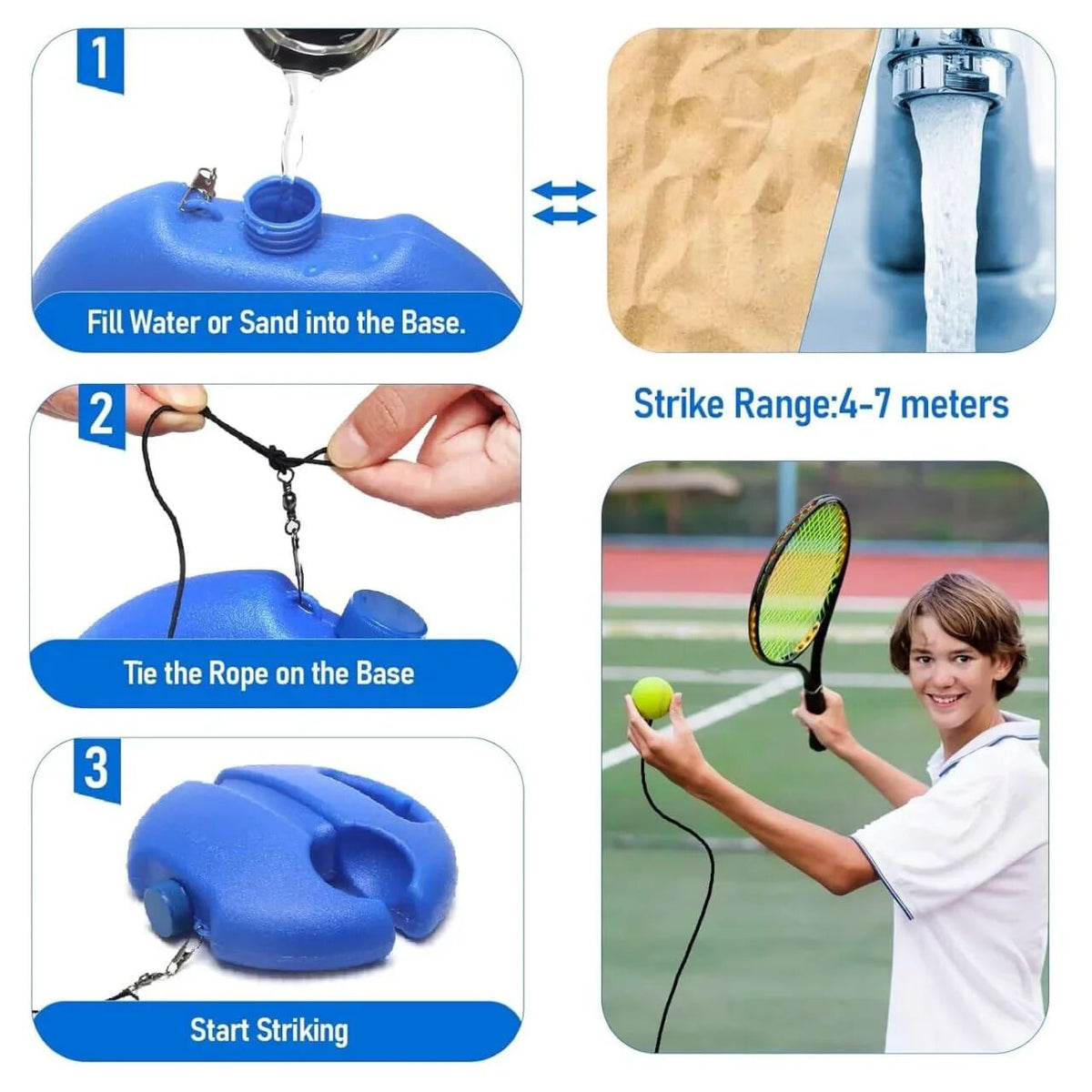 Training tennis rebounce ball