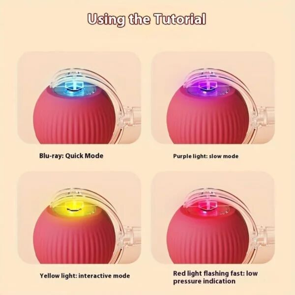 Smart Rolling LED Pet Ball – USB Charging, Motion-Activated for Indoor Play