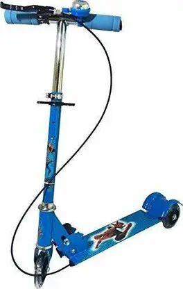 Kids 3 Wheel Foldable Scooter Cycle with Height Adjustment & Led Light on Wheel