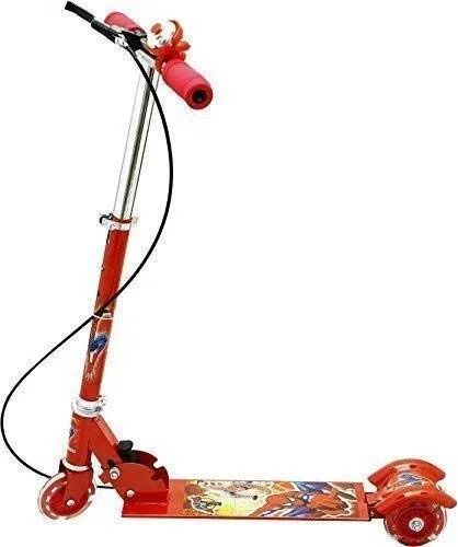 Kids 3 Wheel Foldable Scooter Cycle with Height Adjustment & Led Light on Wheel