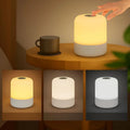 Oval Shaped LED Table Lamp – USB Rechargeable Touch Night Light with 3 Modes