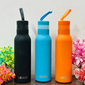 Rubber Coated Stainless Steel Insulate Hot & Cold Water Bottle {800 ML}