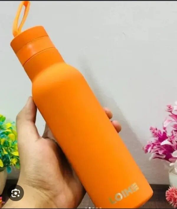 Rubber Coated Stainless Steel Insulate Hot & Cold Water Bottle {800 ML}