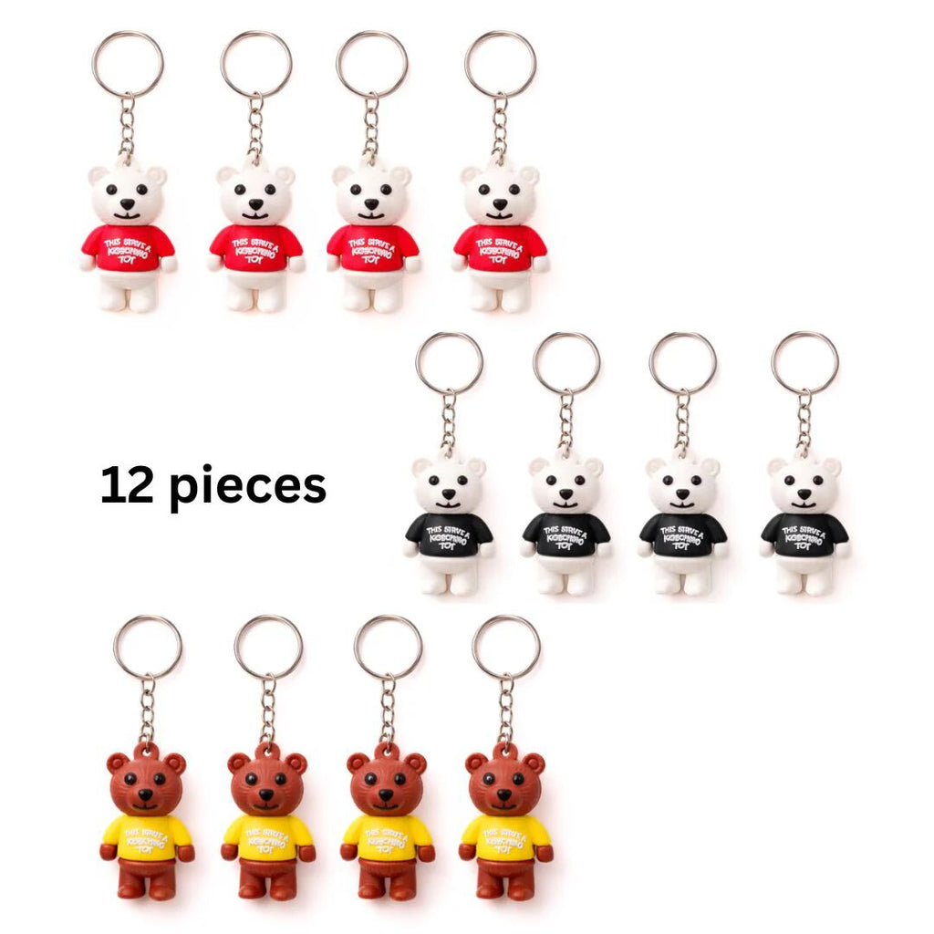 Cute Teddy Bear Keychain  {12 Pcs}