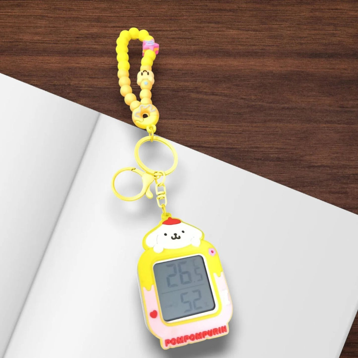 Cartoon Character Digital Temperature Keychain for kids random