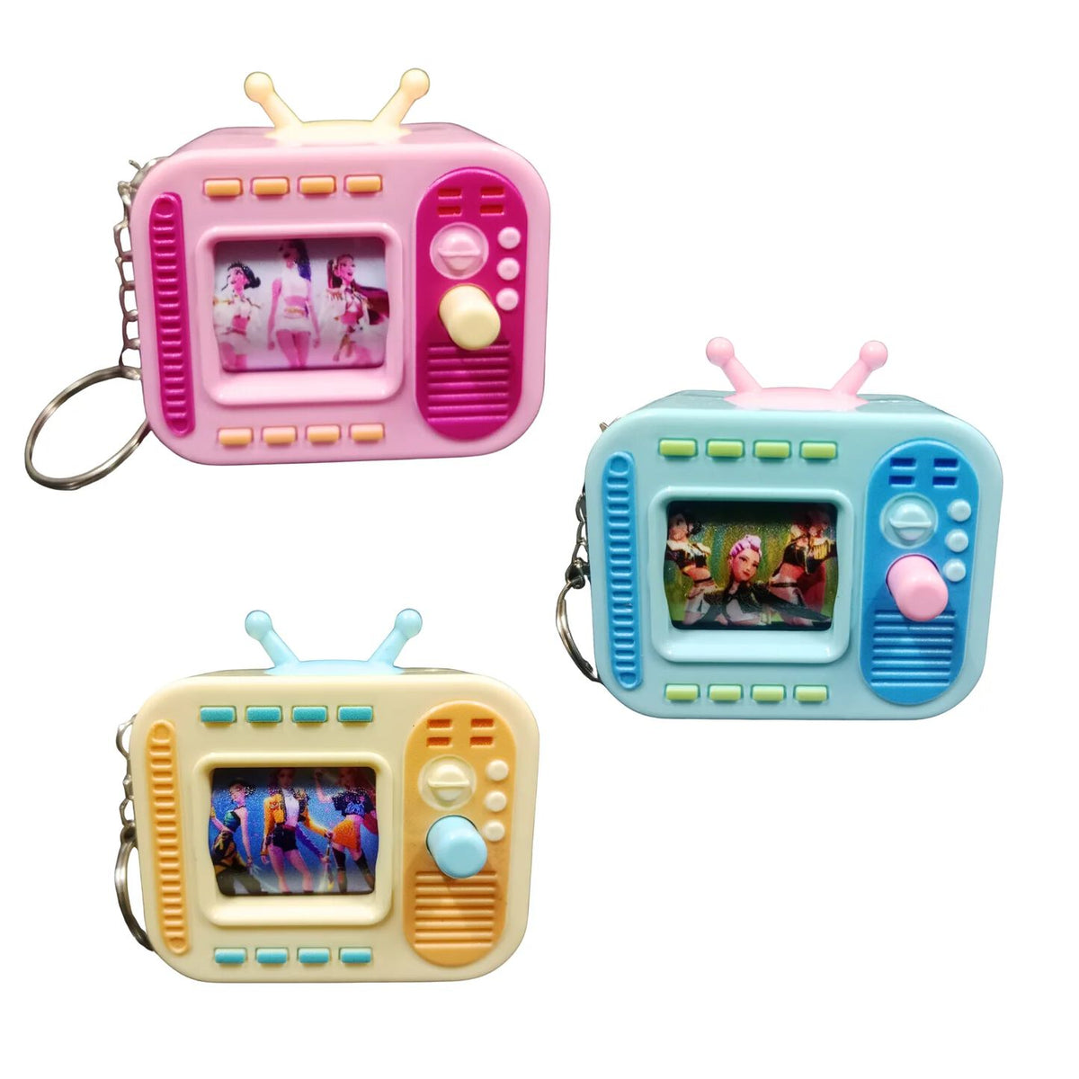 Mini Retro TV Keychain
