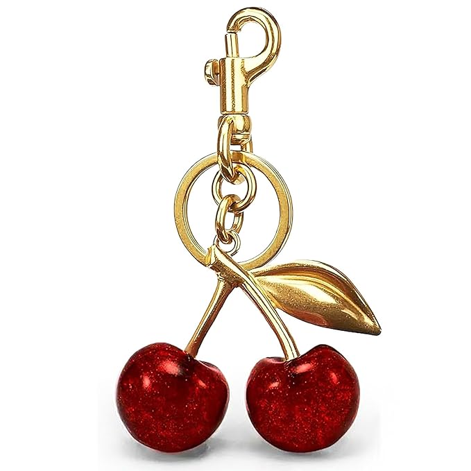 Cherry Bag Charm purse charms Keychain- car cherry