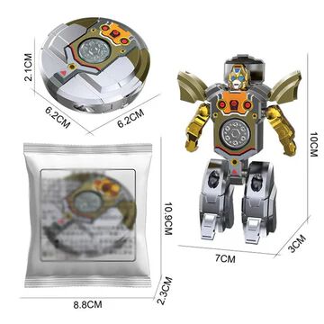 2-in-1 Transformable Robot Fidget Spinner Toy,