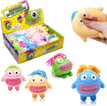 { 3 Pcs } Stretchy Squishy Monster Stress Relief Ball Pulling Hair Squeezable Funny Squish Toy for Kids