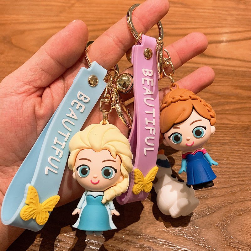 Elsa Princess Keychain Frozen Cute Snow Treasure Doll