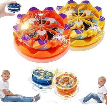Fingertip Gyro, Handheld Gyroscope Collision Light up Spinning Top Toy
