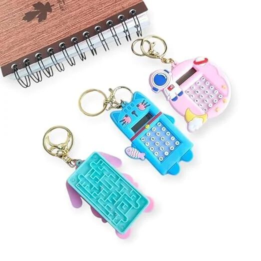 Calculator with Mini Game Keychain
