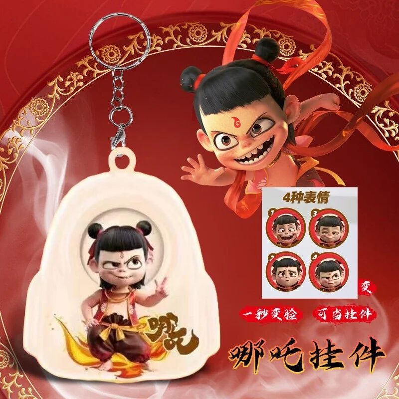 Face Rotating Keychain