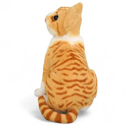 Soft Stuffed Plush Tabby Cat Animal Toy for Kids