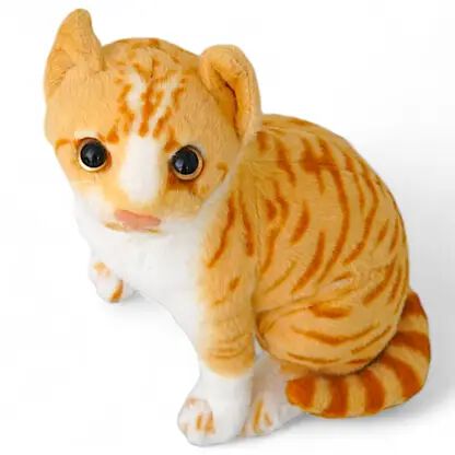 Soft Stuffed Plush Tabby Cat Animal Toy for Kids