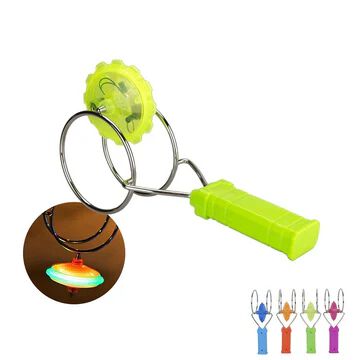 Magnetic Gyro Wheel Light-Up Yoyo Rail Twirler Musical Rainbow Spinning Toy