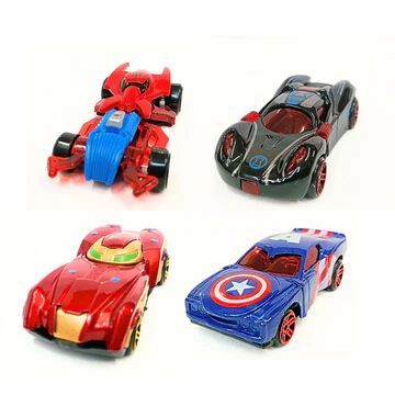 Diecast Metal Superhero Toy Vehicles Car {Random Design}