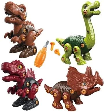 Dinosaurs with Screwdrivers, Dino Kids Building Learning Toy for Kids