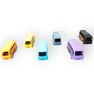 {Set of 6} Bus Toys for Kids Plastic Toys