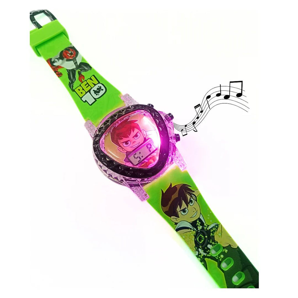 Magical Glow Delight: Cartoon Character Kids' Watch