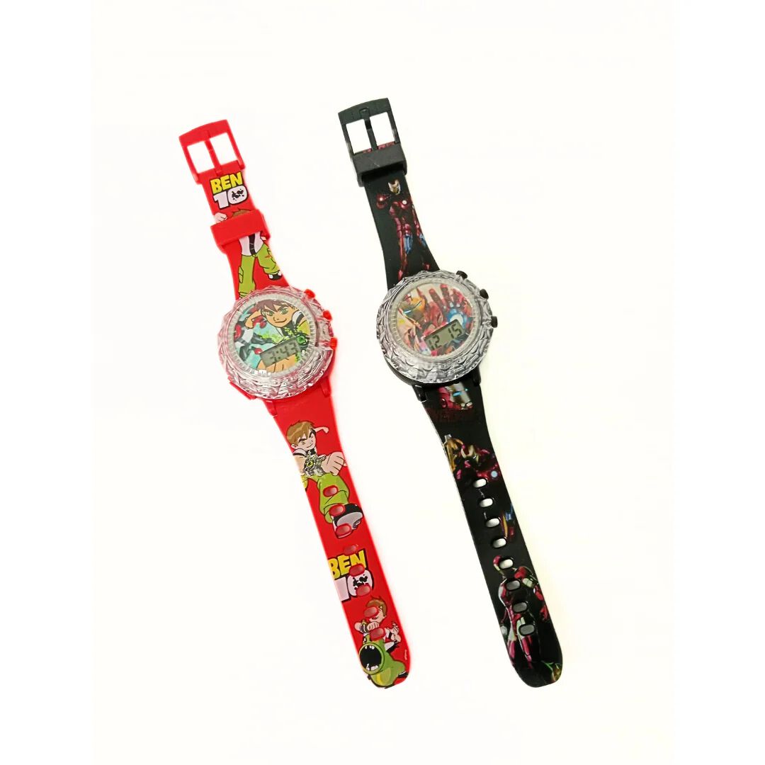 Digital Spinner gyrodial Glowing Watch Rotating Cap Music Watches for Kids