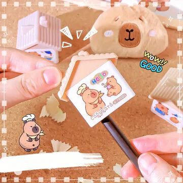 Cartoon Pencil Sharpener Double Hole