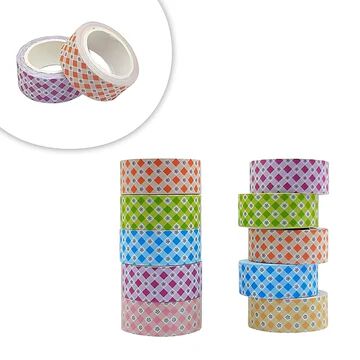 {10 Pcs} Paper Tape Rolls for Decorative Gift Peking