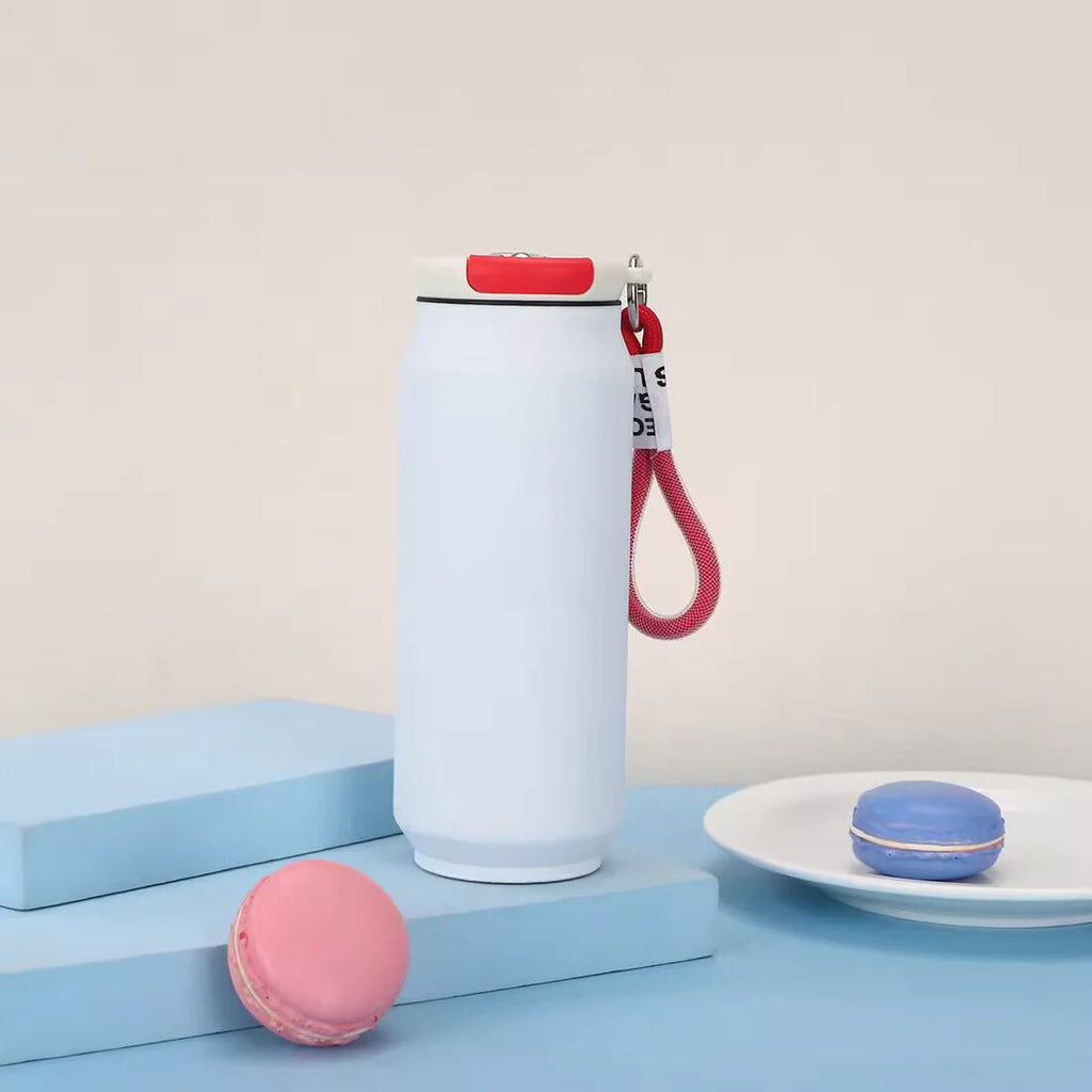 Stainless Steel Vacuum Cup Bottle with Fashion Rope Carrying Loop {500 ML}