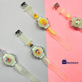 Cute Cartoon Character With Radium Strap Watch