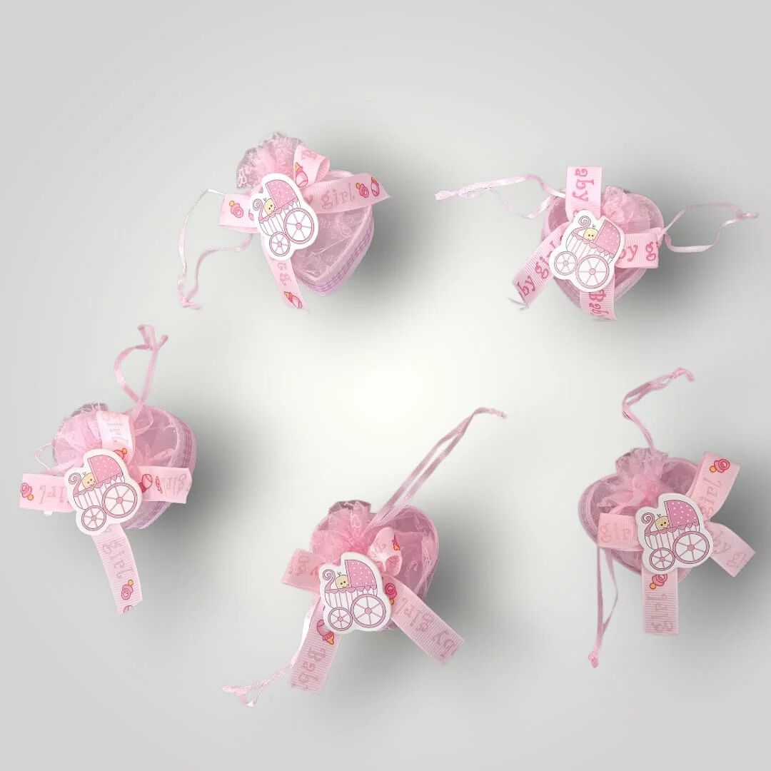 {12 Pcs} Pink Baby Shower Favor Candy Gift Set