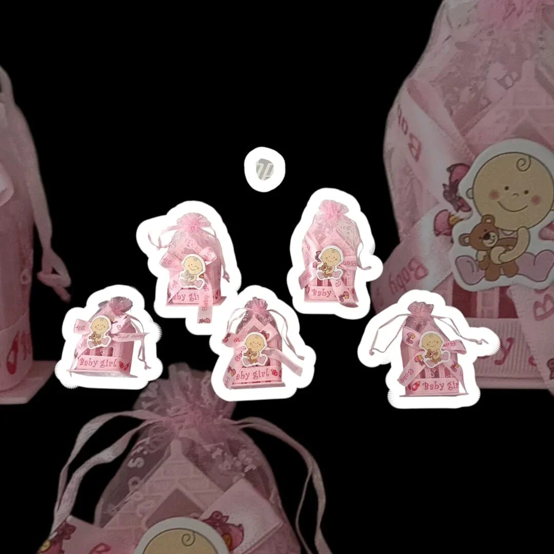 {12 Pcs} Home Shapes Baby Shower Candy Bags
