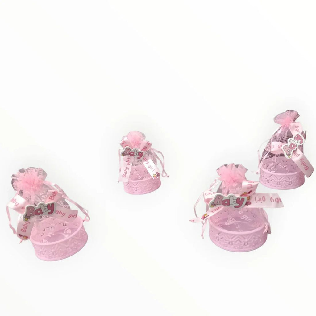 Round Shapes Baby Shower Candy Bags Candy Wedding Favors Bags Pink
