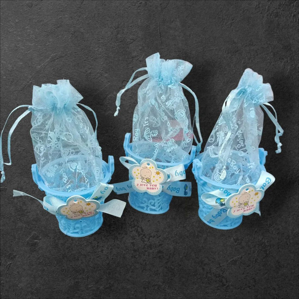 {12 Pcs} Baby Shower Candy Bags Candy Favors Bags Blue Bag