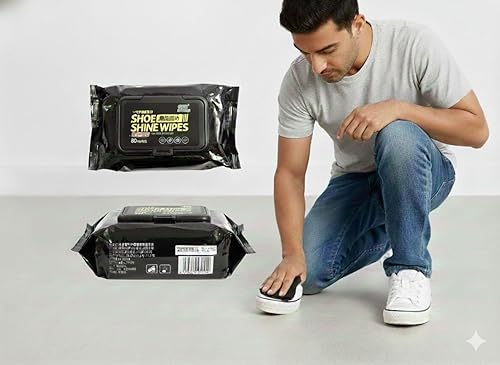 Shoe Wipes Shine & Cleaning, 30 Wipes Portable Cleaning Wipes