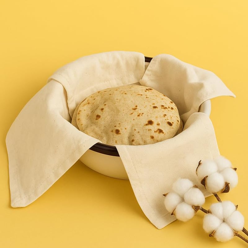 Cotton Double Layer Roti Wrap With Flaps