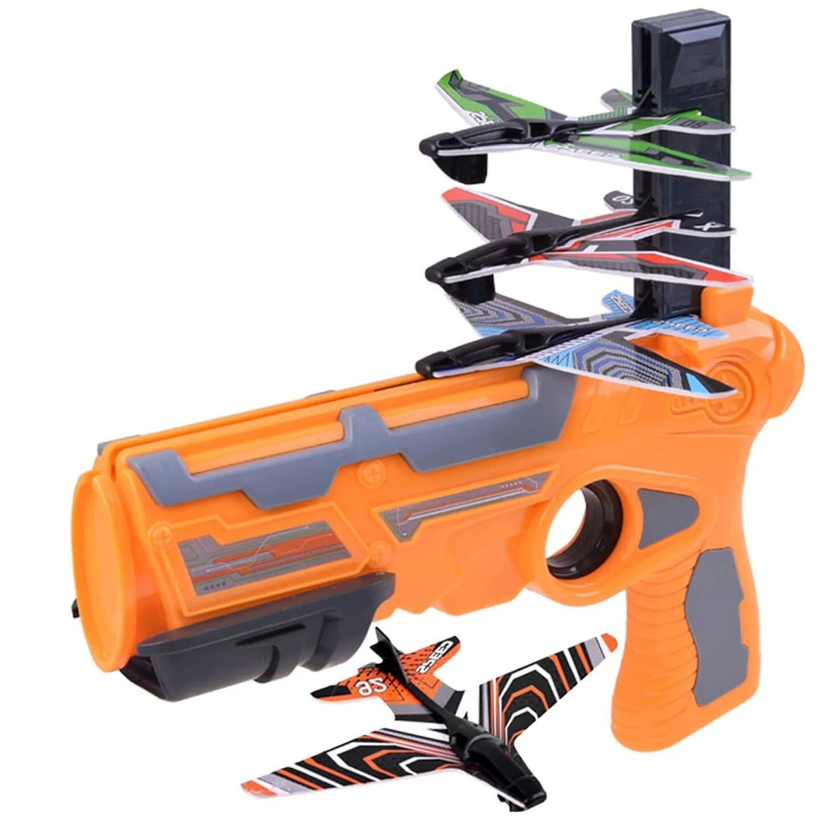 Air Gun Toy with 4 Glider Aircraft Foam Bullets