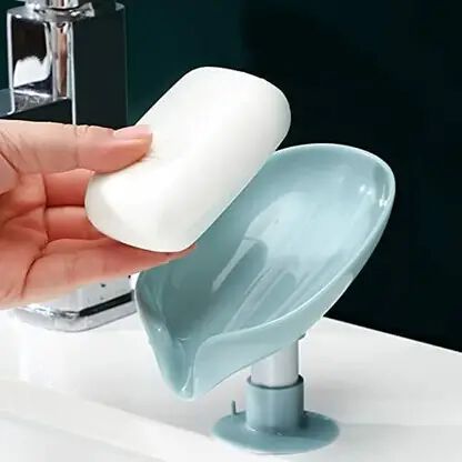 Soap Holder Leaf-Shape Self Draining Soap Dish Holder