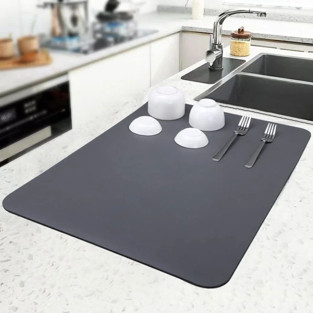 Heavy Dish Drying Mat for Kitchen Water Absorbing mat