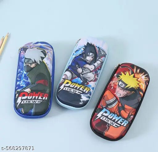 Naruto Pencil Case – Anime EVA Zipper Pouch for Kids & Students