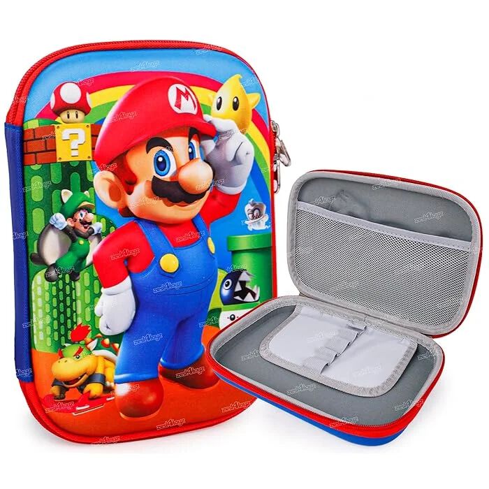 Mario Cartoon Design Pencil Pouch 20 Cm × 12 Cm