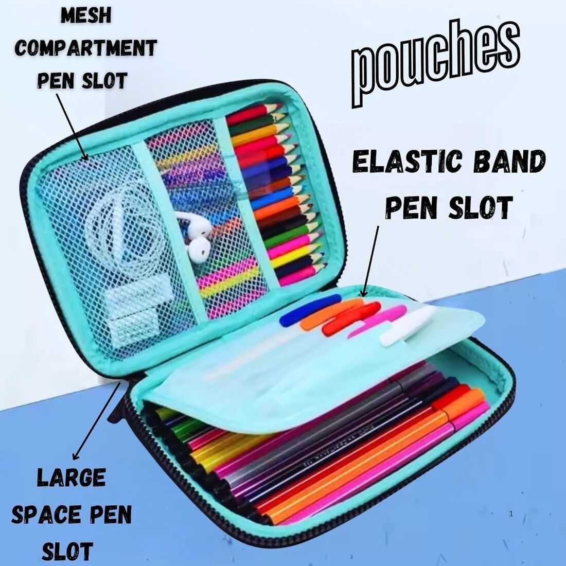 Stationary Pen Pencil Pouch for Kids