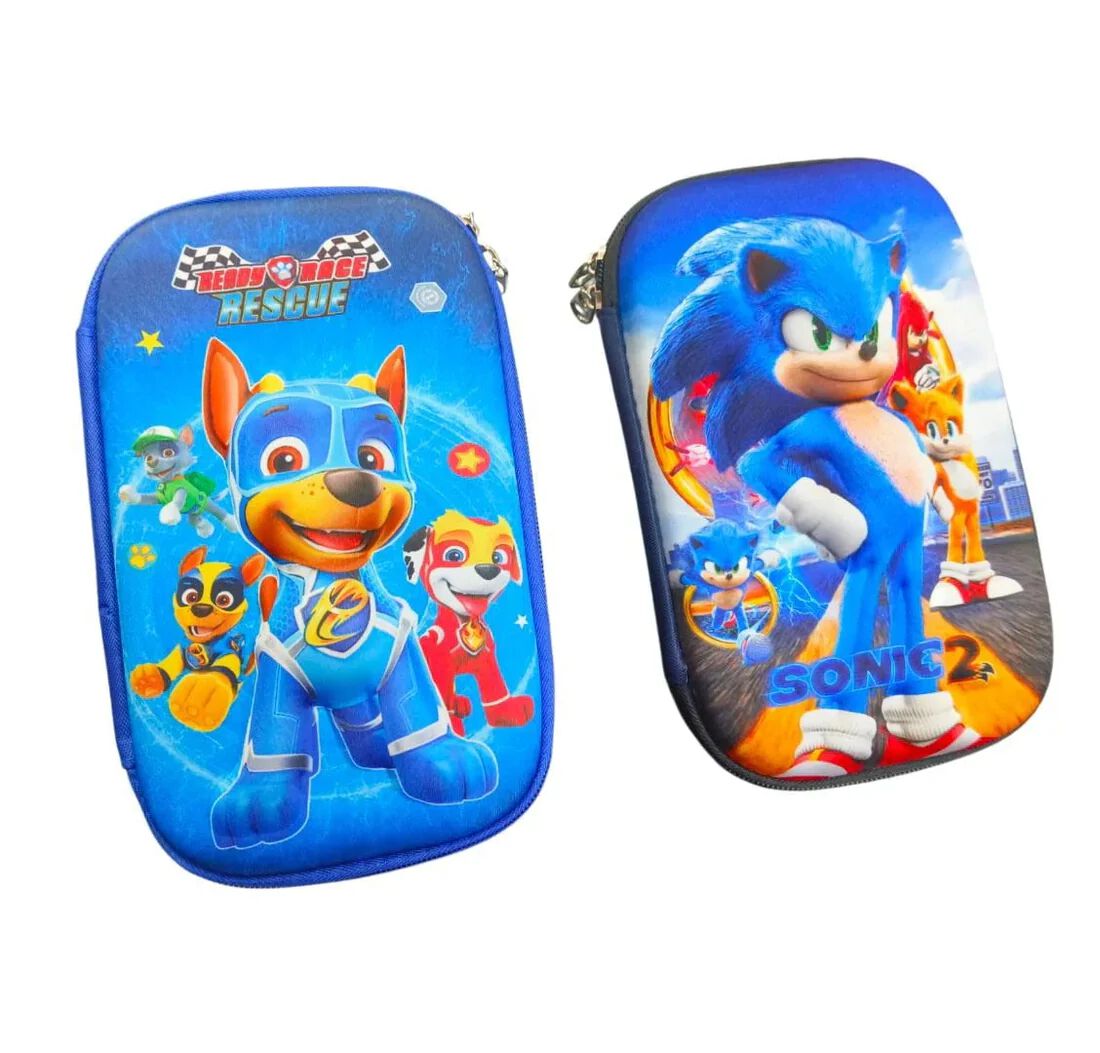 Sonic pencil case stationery 3D pouch ,Size 20 Cm × 12 Cm