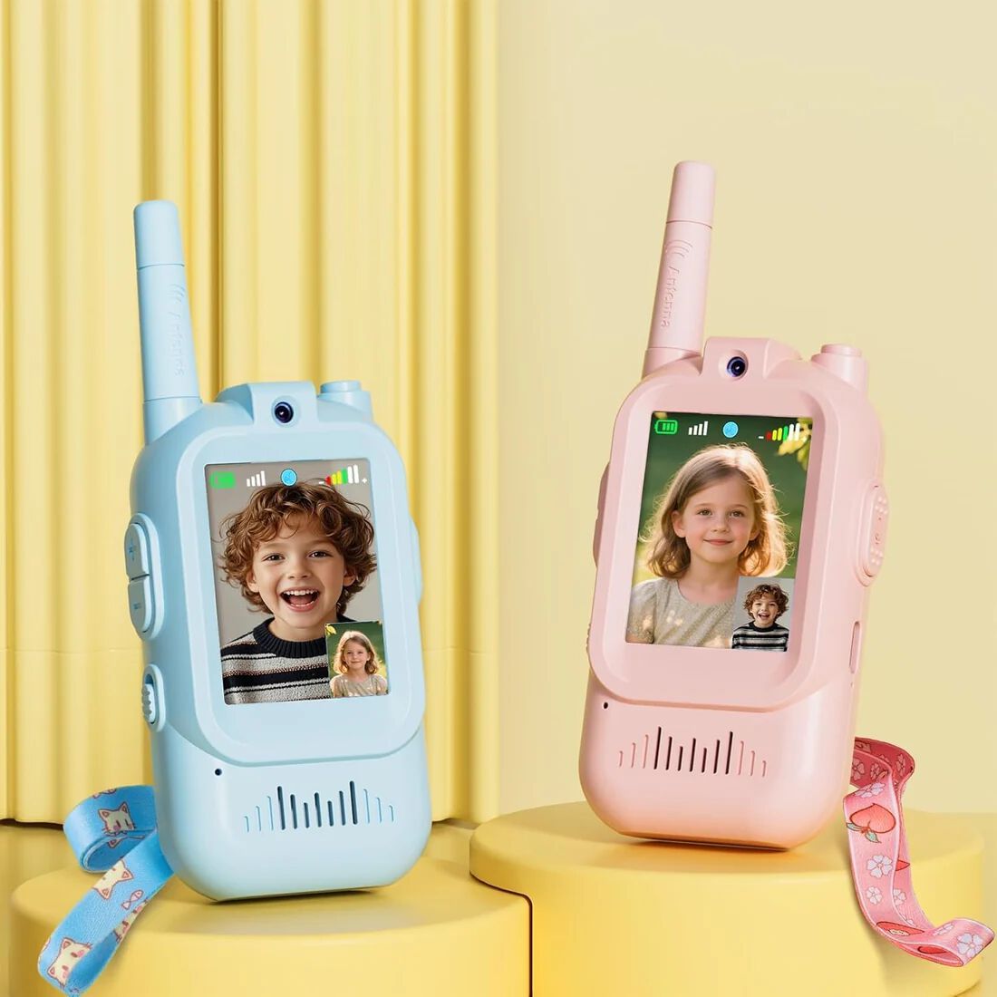 Walkie Talkie for Kids with Video: Rechargeable Toddler Toys with HD Camera & Voice Changer