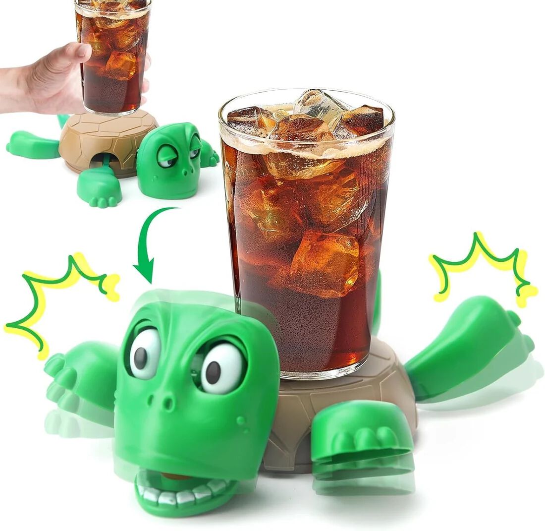 Turtle Cup Holder, Turtle Coaster with Funny Expression, Cup Holder