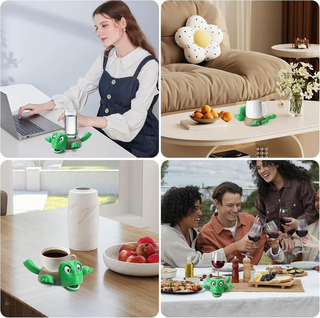 Turtle Cup Holder, Turtle Coaster with Funny Expression, Cup Holder