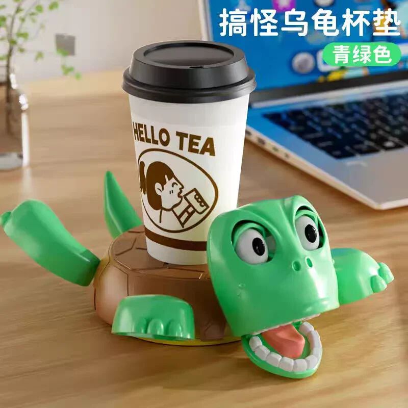 Turtle Cup Holder, Turtle Coaster with Funny Expression, Cup Holder